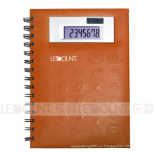 Calculadora de notebook de 8 dígitos de gran tamaño con cubierta frontal de PVC (LC563A)